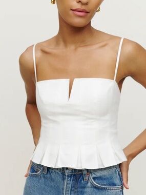 Reformation Shia Top White